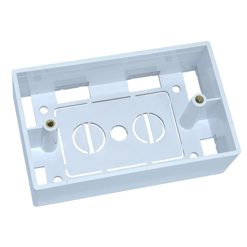 Socket White Back Box Desk mount Plastic Junction Box XJY-8080100 115*70*36