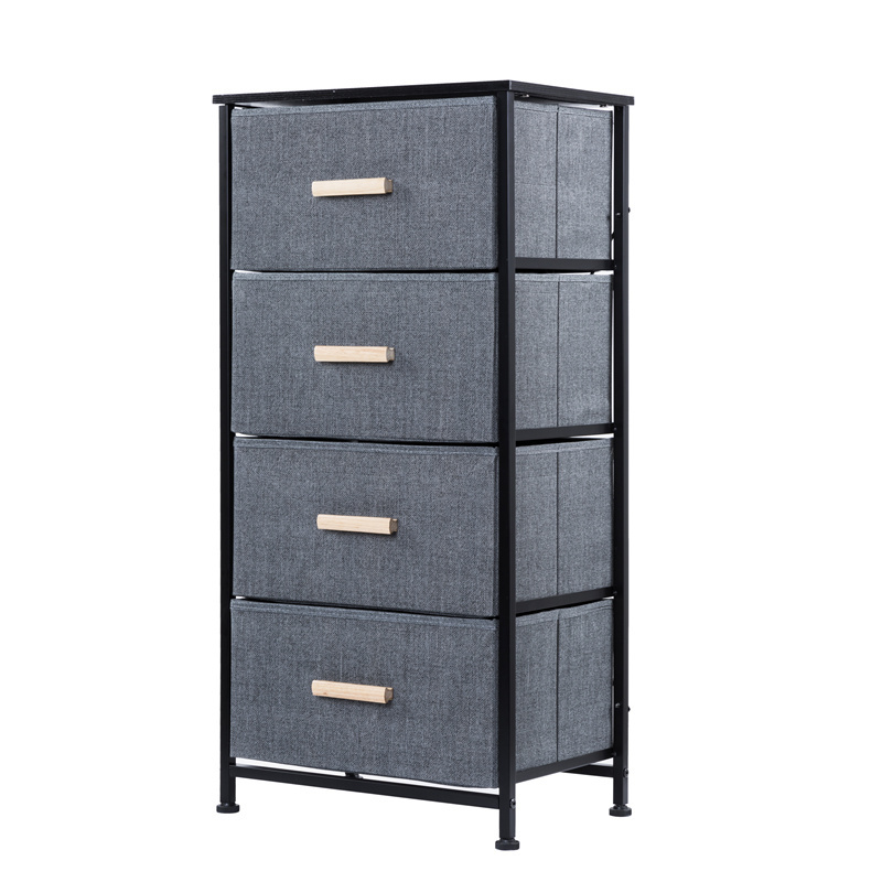 Storage Organizer Cabinet Home Multifunction Display Racks Storage Holders Four Drawer Fabric Dresser Tower