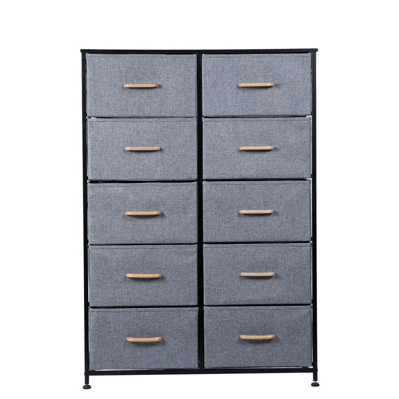 collapsible modern cabinet wardrobe fabric dresser 10 drawers bedroom storage box