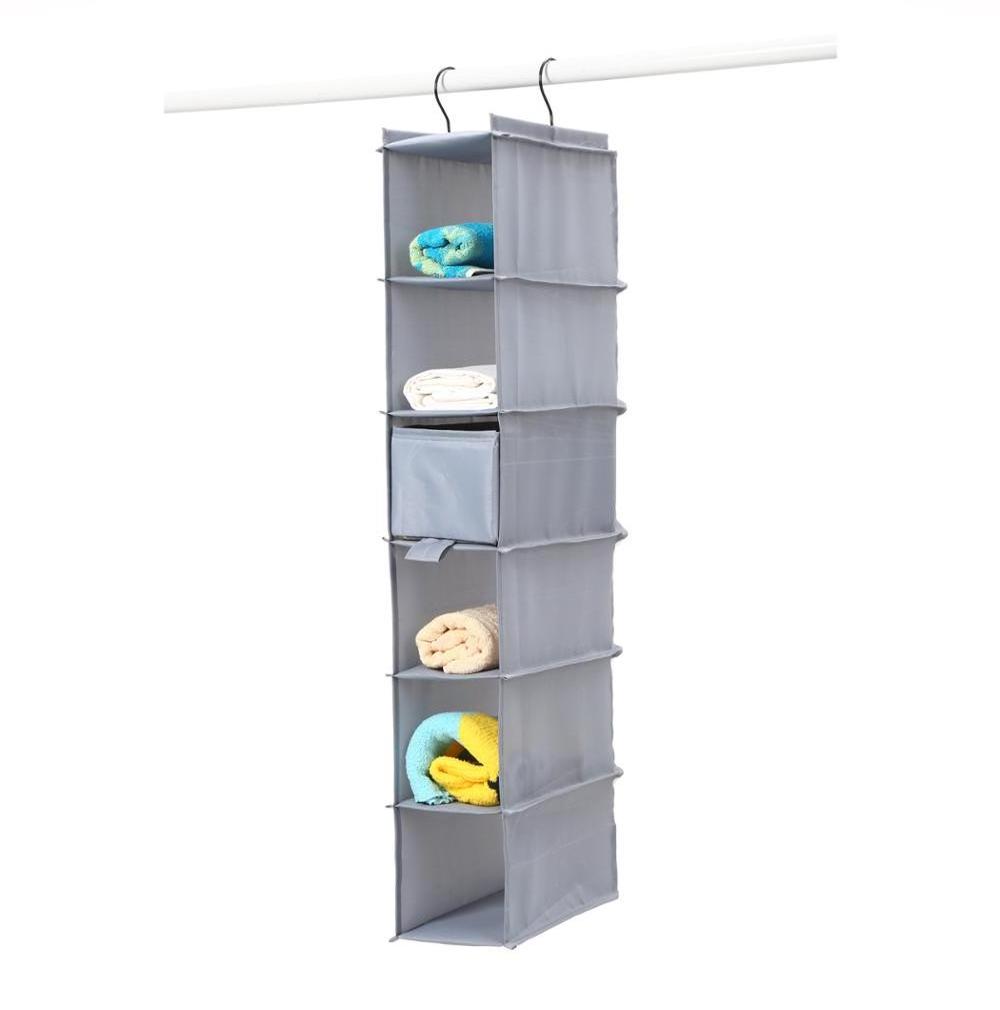 Factory Direct Home Shelf Rack Holders Fabric Foldable Storage Bag Closet Organizer Hanging Storage Bag Wardrobe