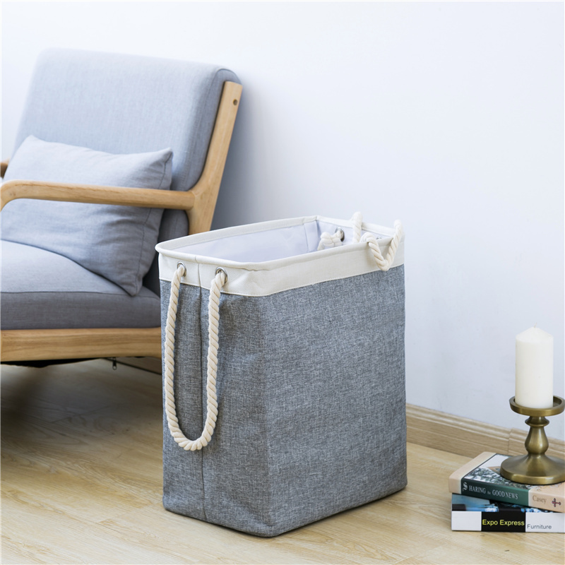 Folding Laundry Hamper With Cotton Rope Lining Dirty Clothes Hamper Linen Laundry Basket