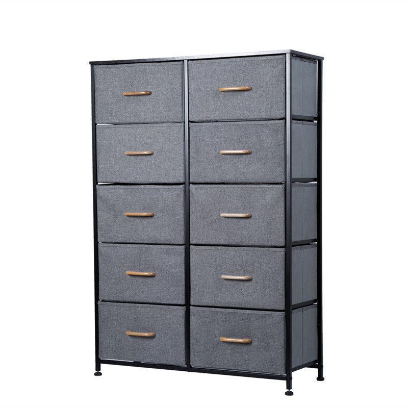 collapsible modern cabinet wardrobe fabric dresser 10 drawers bedroom storage box