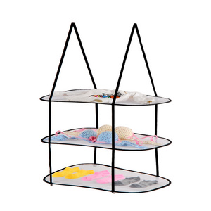 Underwear Hanger Tiered Organizer Clothes Stackable Mesh Laundry Drying Rack