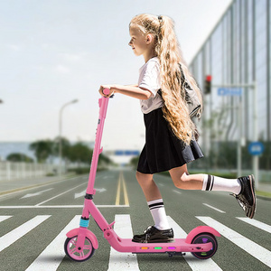 130W two wheels aluminum electric scooters for kids APP connect mini electric scooter for kids girl pink colour