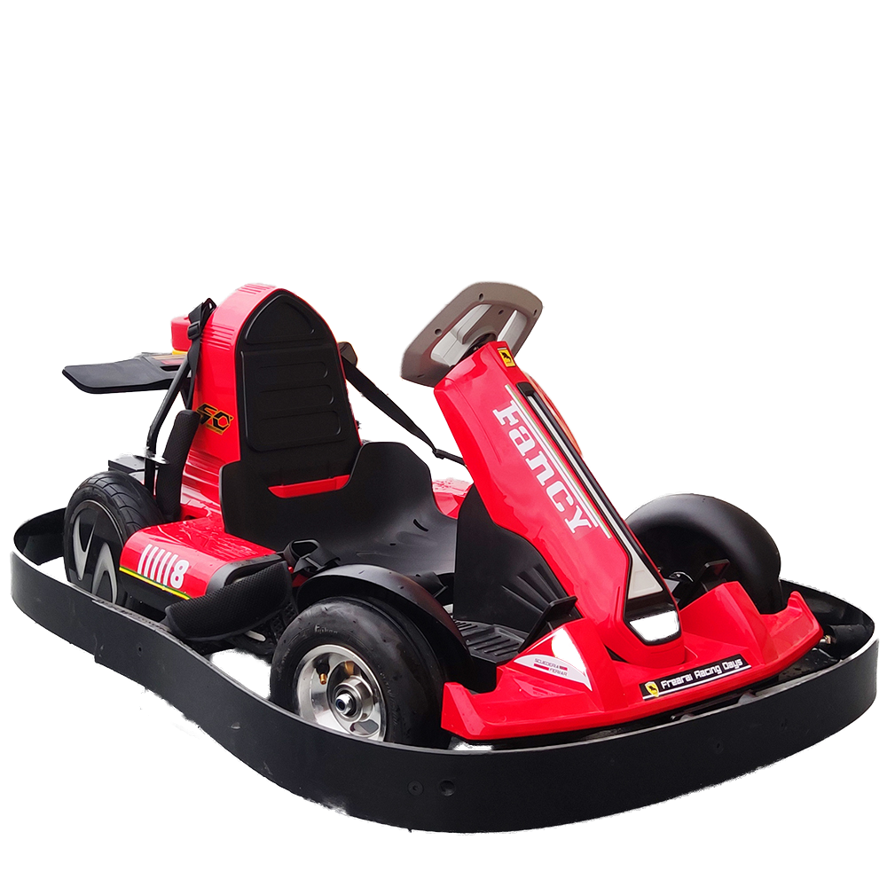 K5 Lefelwel Go Karts for Kids Drift Mini Outdoor & Indoor Double Brake Go Cart with Nightlight