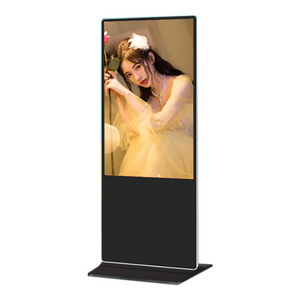 43 50 55 Inch Smart Android Touch Lcd Screen Indoor Floor Stand Tv Vertical Advertising Video Player Led Display Screen