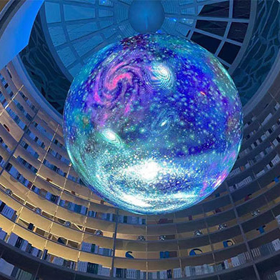 Customized Dimension Sphere Screen Indoor Advertising Spherical Video Ball Led Screen P1.8 P2 P3 P4 Curve Led Sphere Display