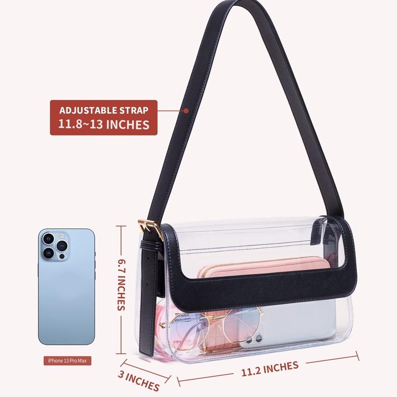 Thick strap fanny pack cosmetic bag Bimba Y Lola New design girls transparent clear Pvc fanny pack for women