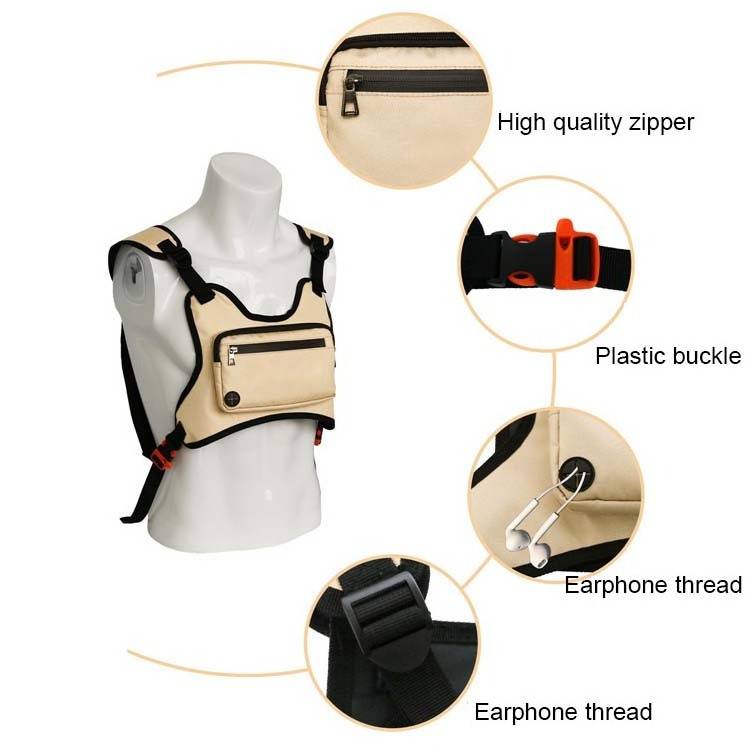 Customize Chest Rig Pouch Sport Chest Pack Vest Phone Cool Design Holder Bag Men Shoulder Bag For Young people