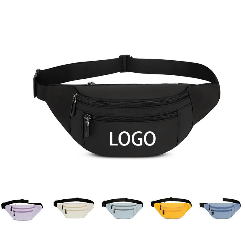 Wholesale nylon Fanny Pack Fashion Waterproof Waist Packs with Adjust Belt Casual Bum Bags running waist bag sport sac banane