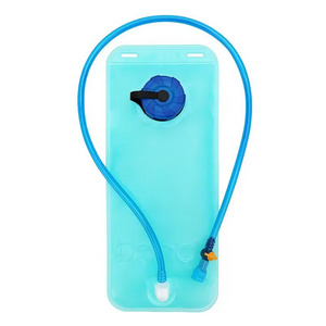 portable travel mountaineering folding blue drinking water bag  wholesale 2L cycling outdoor water bag bladder