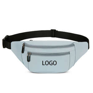 Wholesale nylon Fanny Pack Fashion Waterproof Waist Packs with Adjust Belt Casual Bum Bags running waist bag sport sac banane