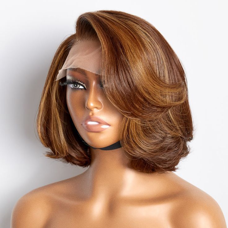 Cheap Glueless Double Drawn Short Bob Wigs Human Hair Lace Front Wig For Black Women Vietnamese Raw Hair Hd Lace Frontal Wig