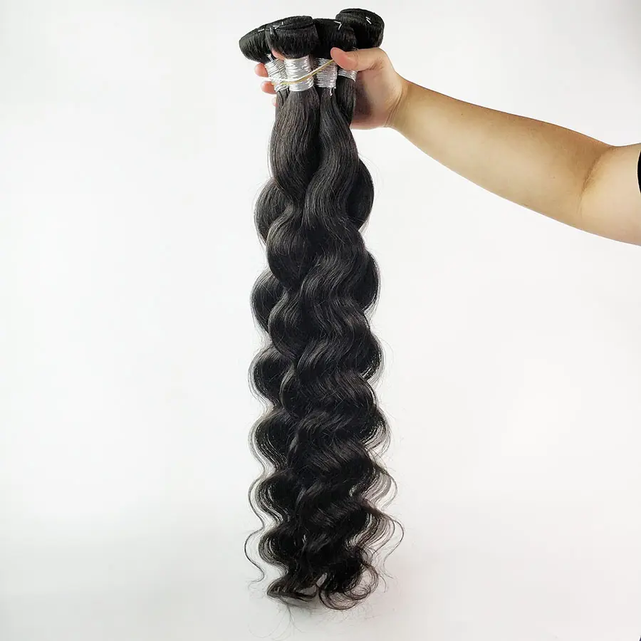 Qingdao 18 years factory wholesale human hair extension bundle 100% hair extensions human hair bundles for black women