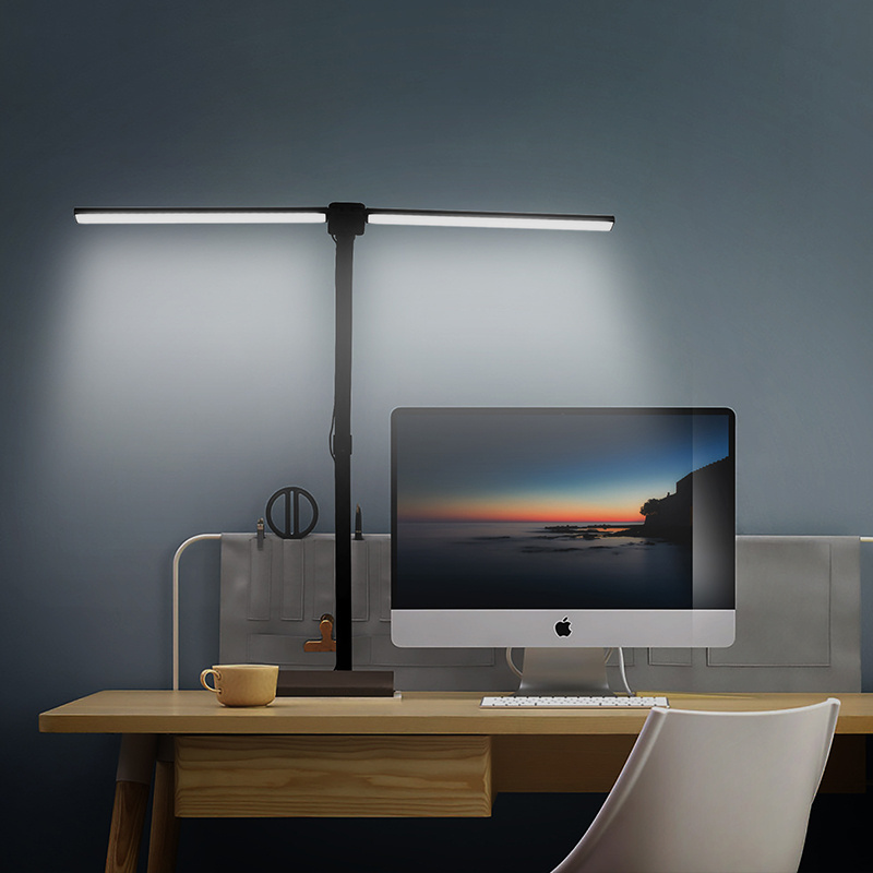 Swing Arm LED Desk  Lamp Flexible Gooseneck Clip Table Light Lampada Da Tavolo Led Lamparas de Mesa Desk Lamp with Clamp