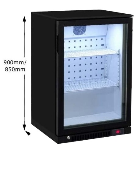 Glass Door Air Cooling Under Counter Back Bar Drink Cooler Chiller Fridge