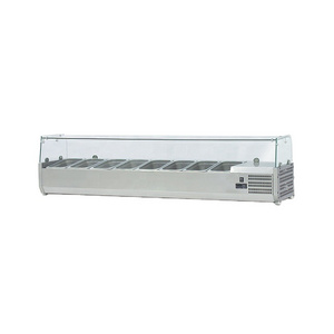 1.5mm 41L refrigerated countertop chiller display catering buffet cold salad bar refrigerator