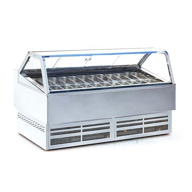 outdoor ice cream freezers display counter gelato display freezer ice cream showcase