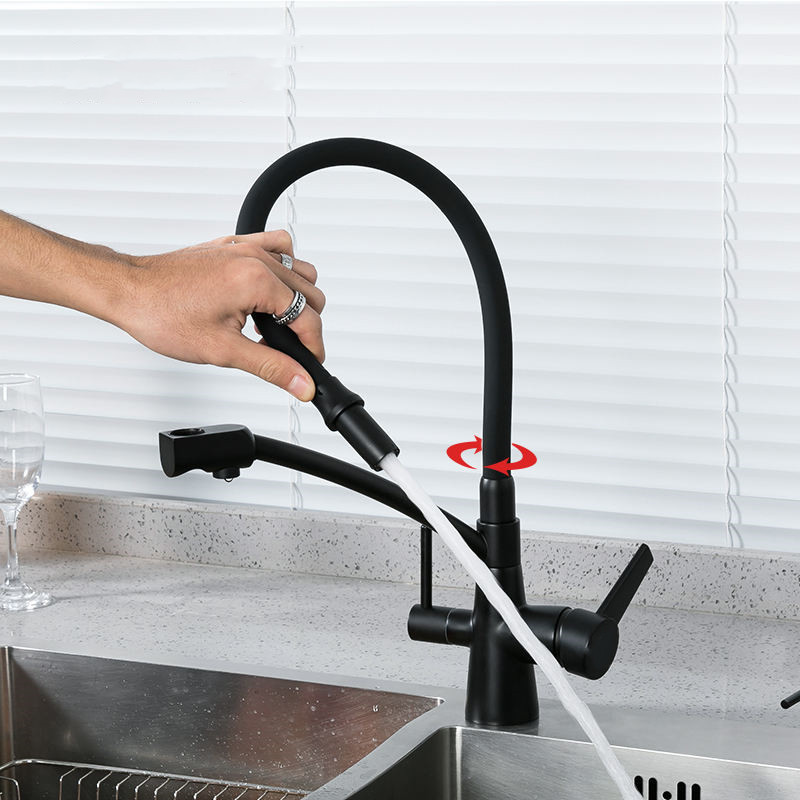 NESS HWK07  sell Wholesale long neck single handle flexible kitchen purified drinking water Kitchen Faucet 2022  new style and h