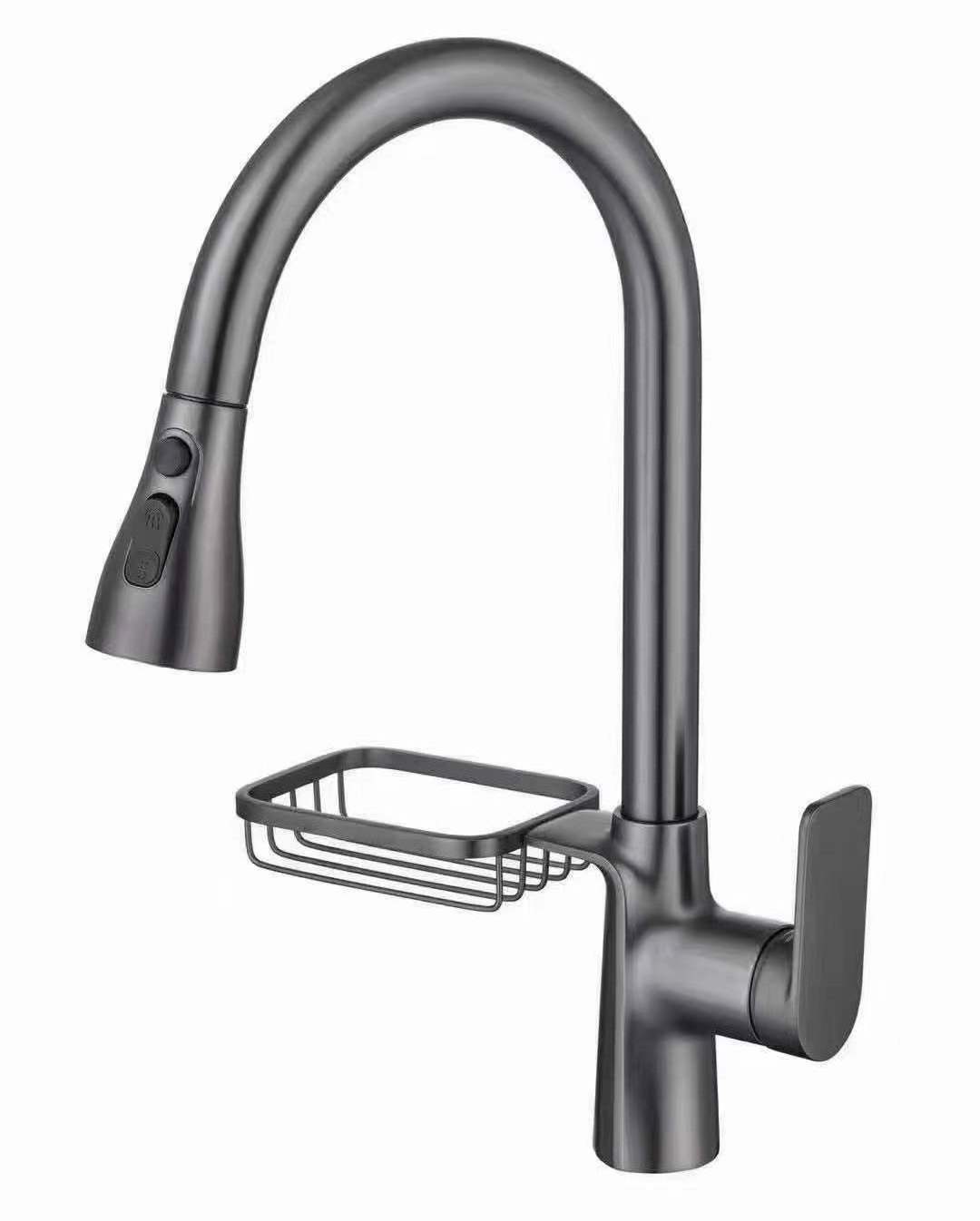 NES-YY408 Explosive kitchen faucet wholesale multi-functional digital display pull type hot and cold dish basin faucet