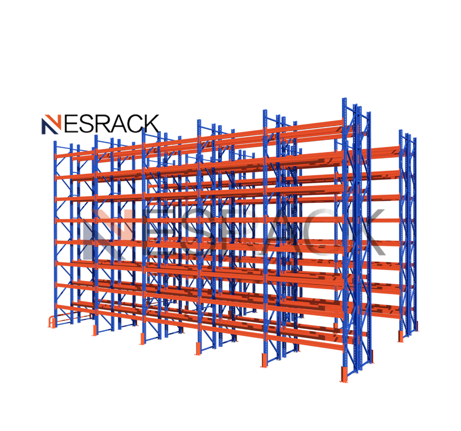 Custom use heavy duty vertical warehouse storage pallet rack system/double deep pallet rack