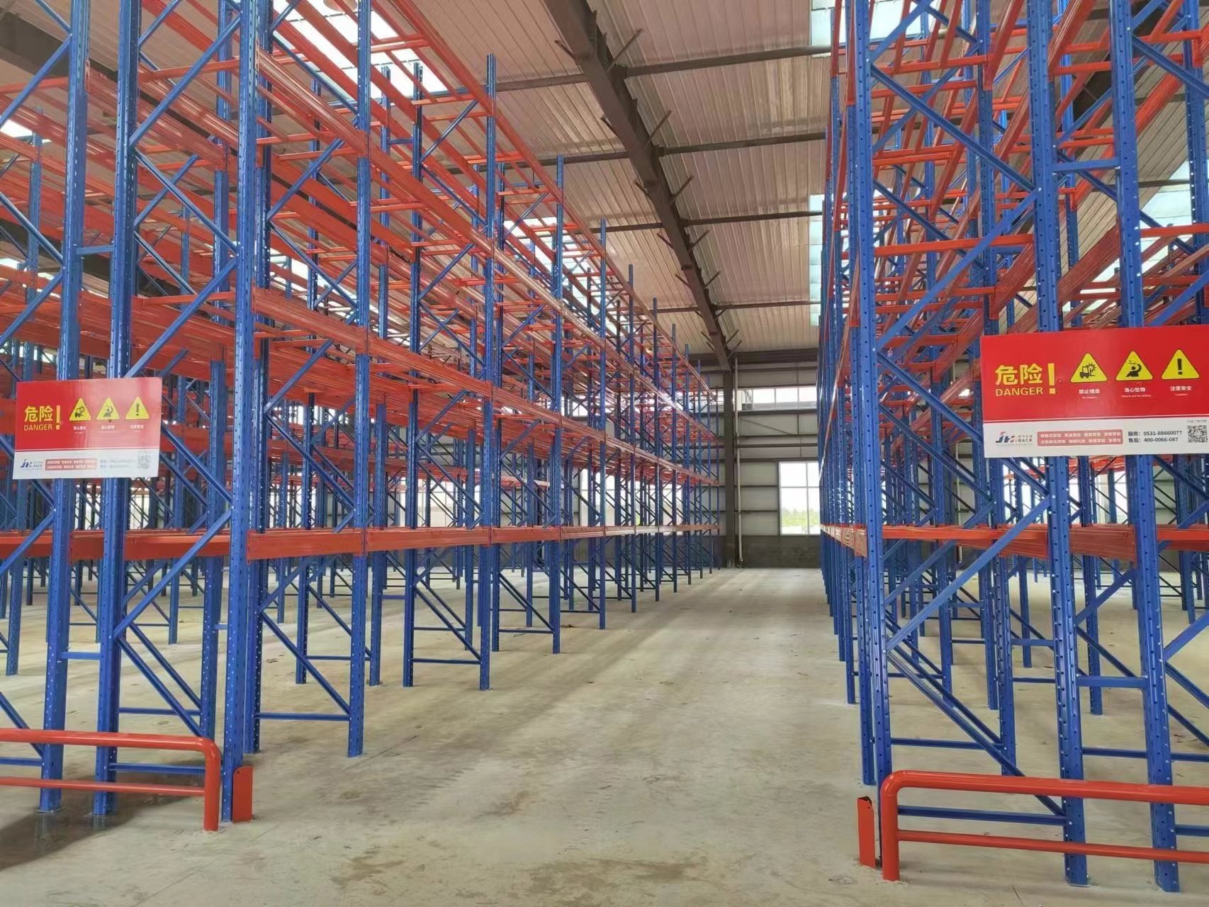 Custom use heavy duty vertical warehouse storage pallet rack system/double deep pallet rack