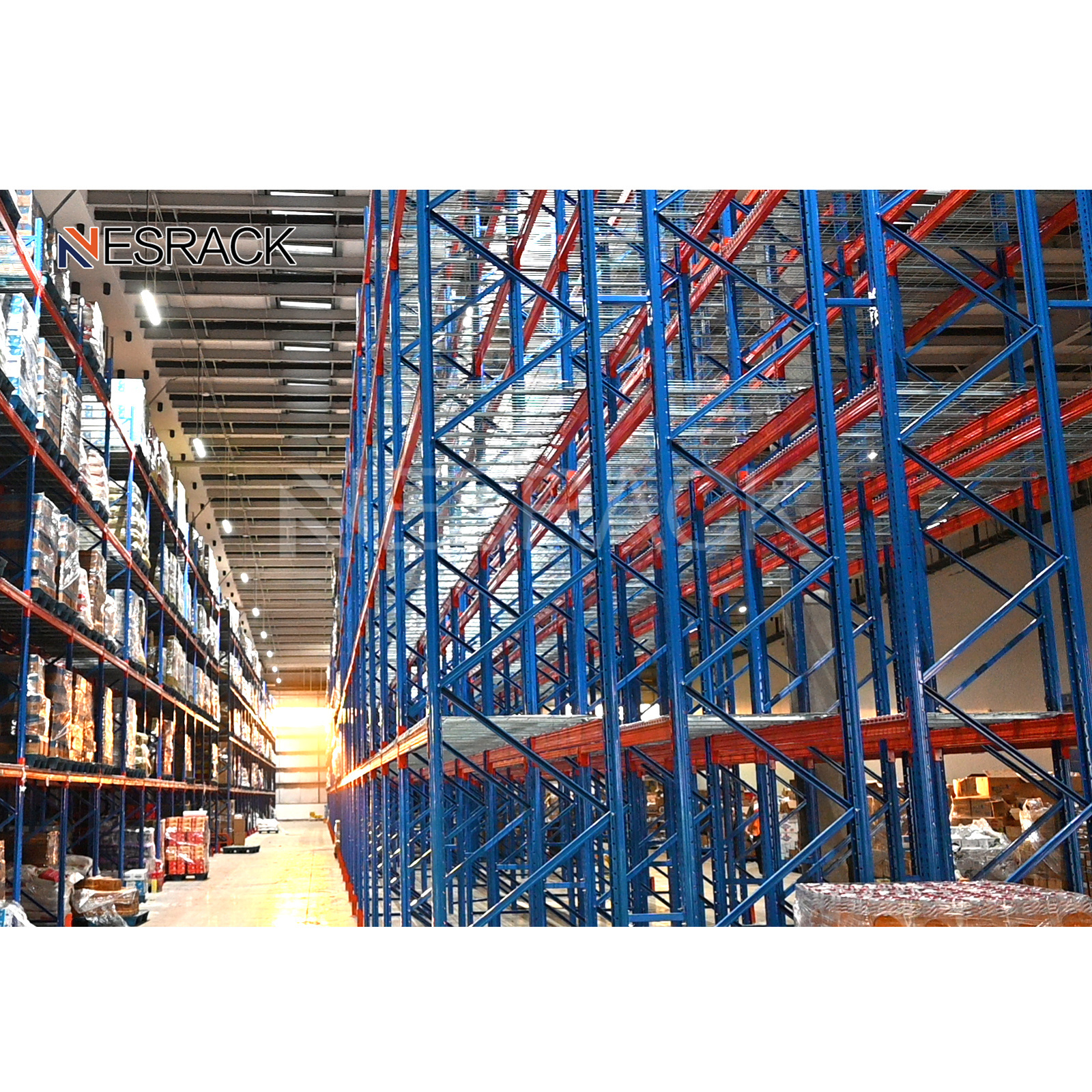 Heavy Load Heavy Duty Warehouse Storage Pallet Rack Shelf Customized double deep Pallet Racking Industrial Heavy Loading Shelf