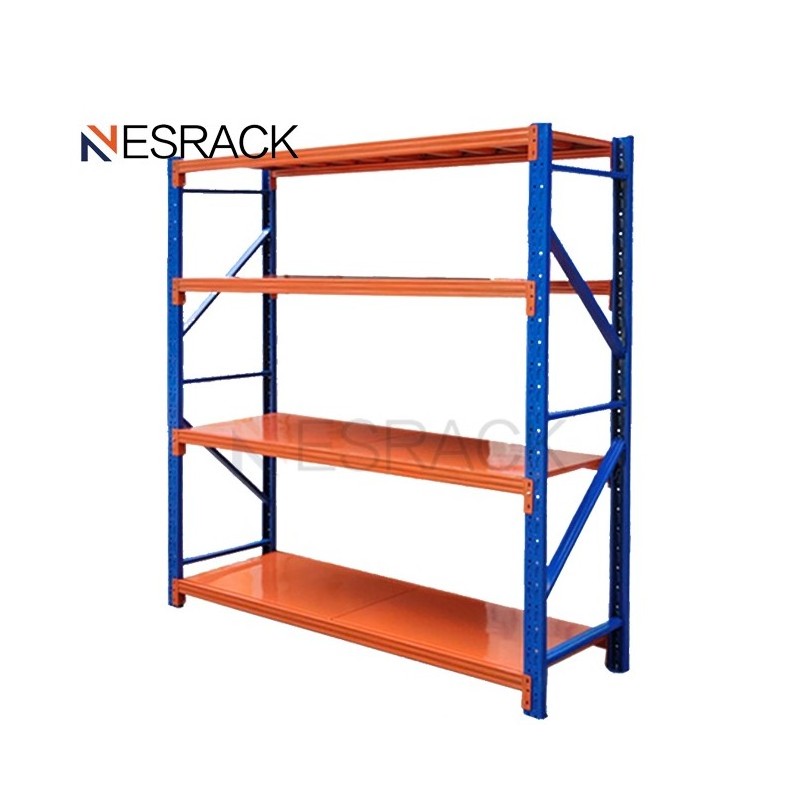 Customization Steel Shelving Medium Duty Boltless Warehouse Steel Storage Rack Longspan Display Steel Shelving