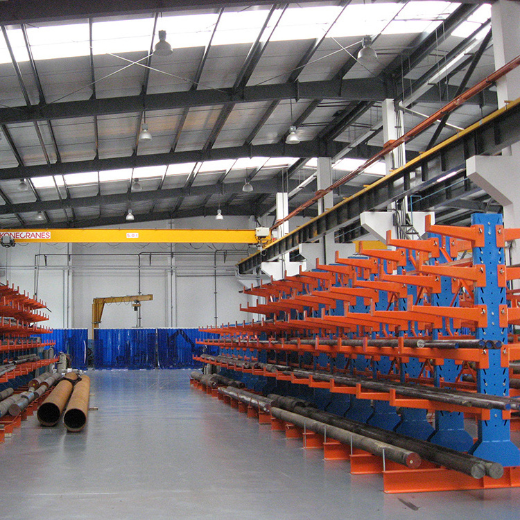 Long Arms Metallic Double Side Cantilever Beam Racking System Heavy Duty Warehouse Industrial Storage Rack