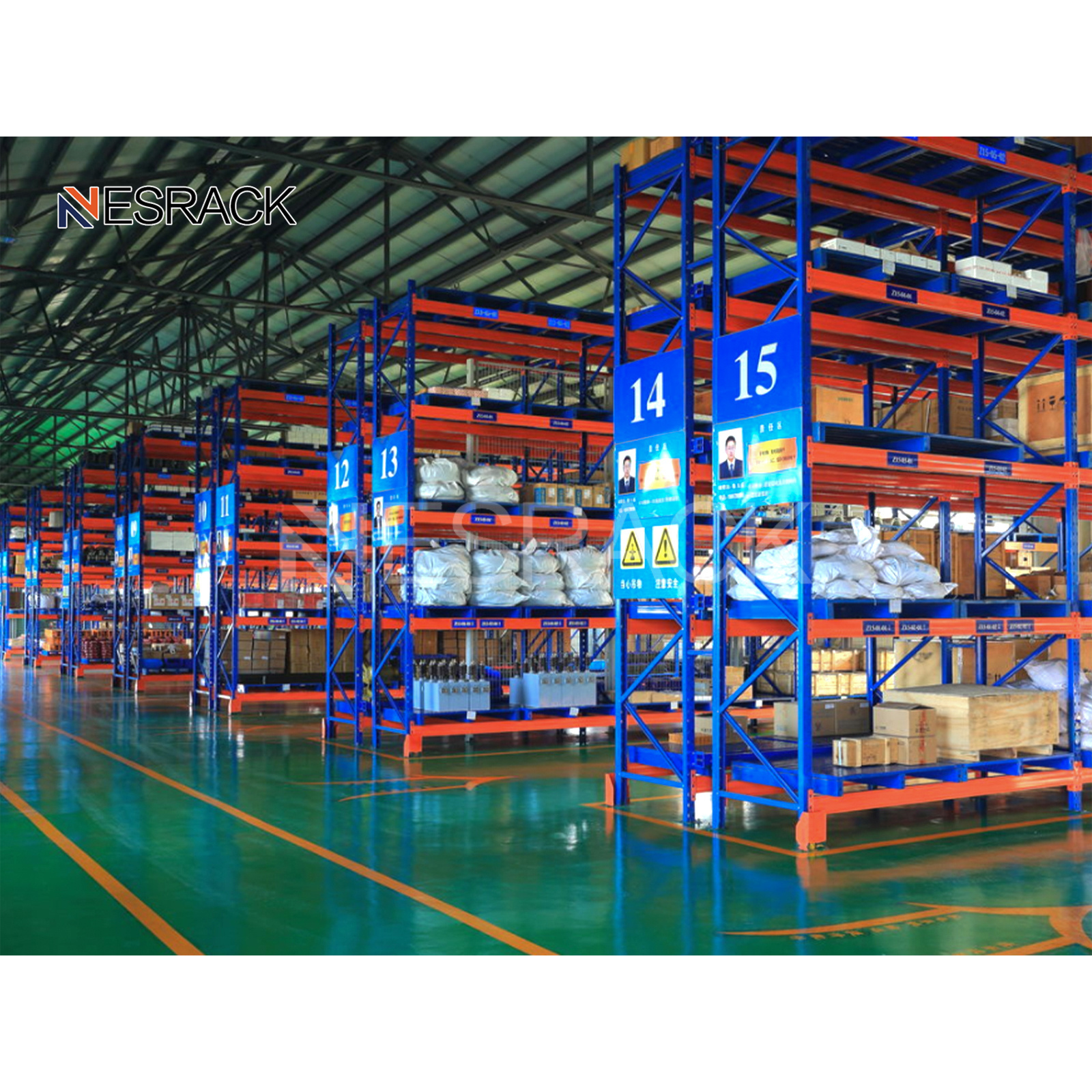 Customized Design Adjustable Height Beam Heavy Duty Shelving Units Stacking Racks Metal Steel Warehouse Pallet Storage Rack