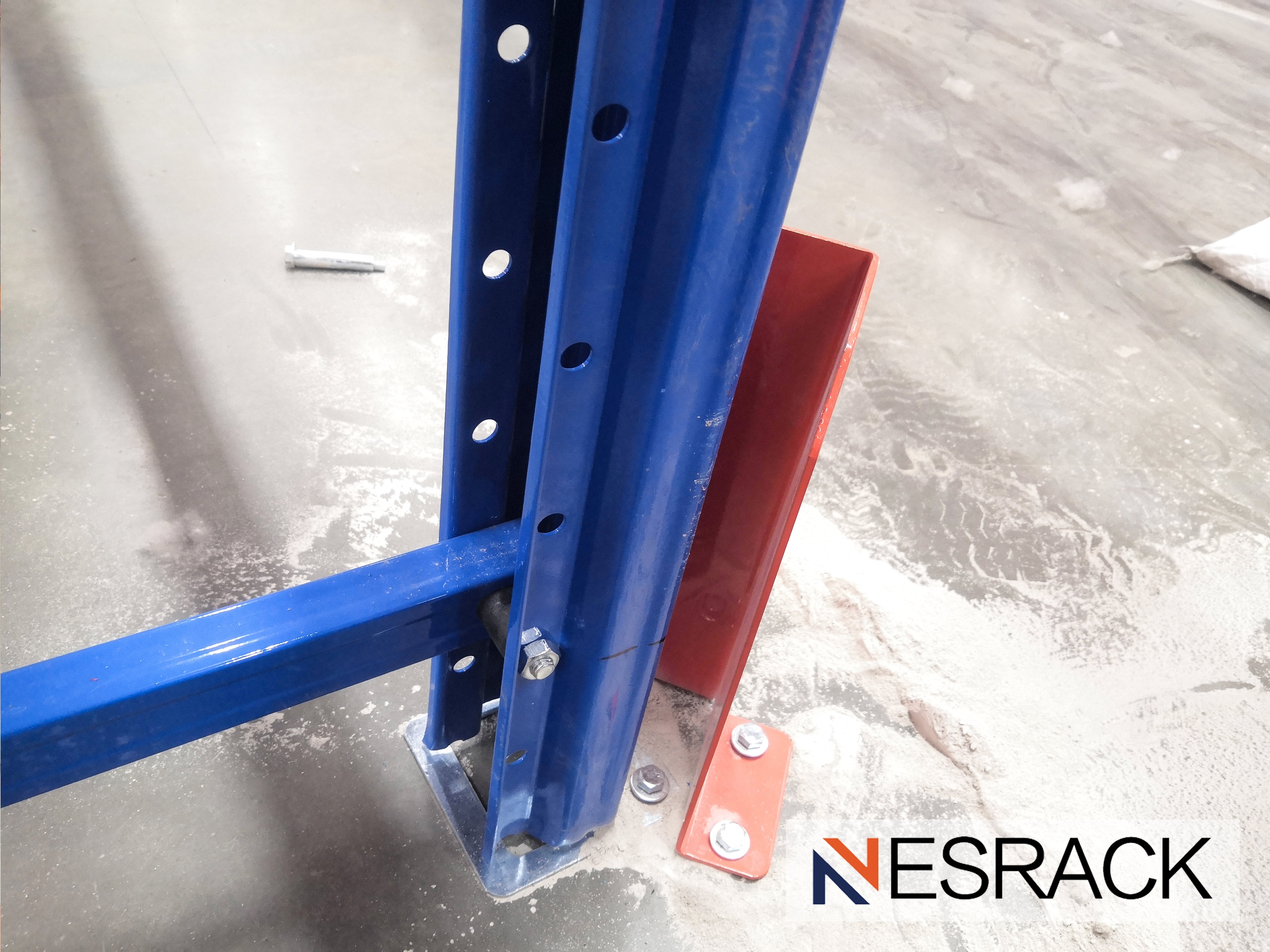 Steel Pallet Rack Upright Frame Protector, Protector Barrier Safety Barrier