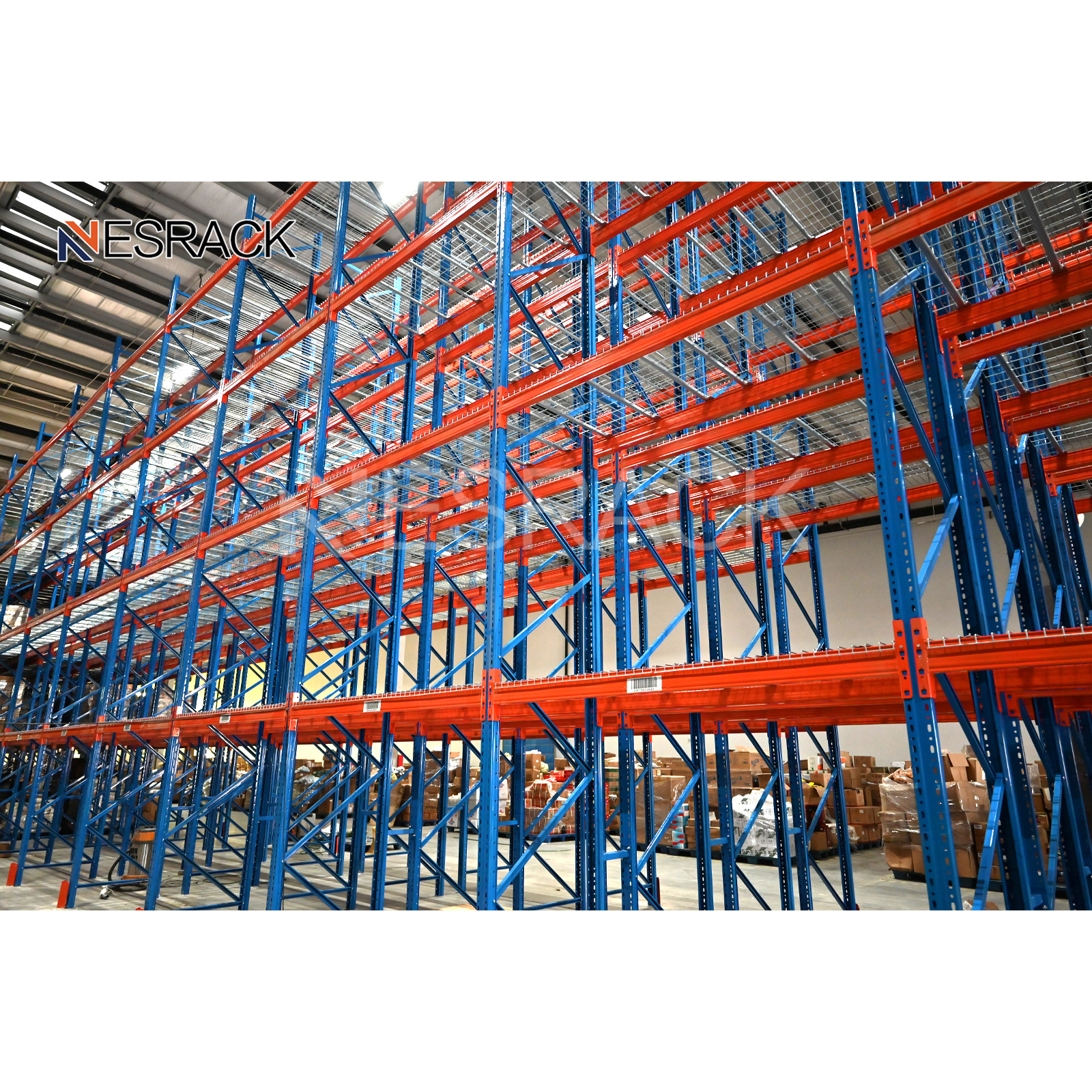 Double Deep Industrial Shelving Oem And Odm Adjustable Heavy Duty Warehouse Industrial Storage Metal Pallet Rack