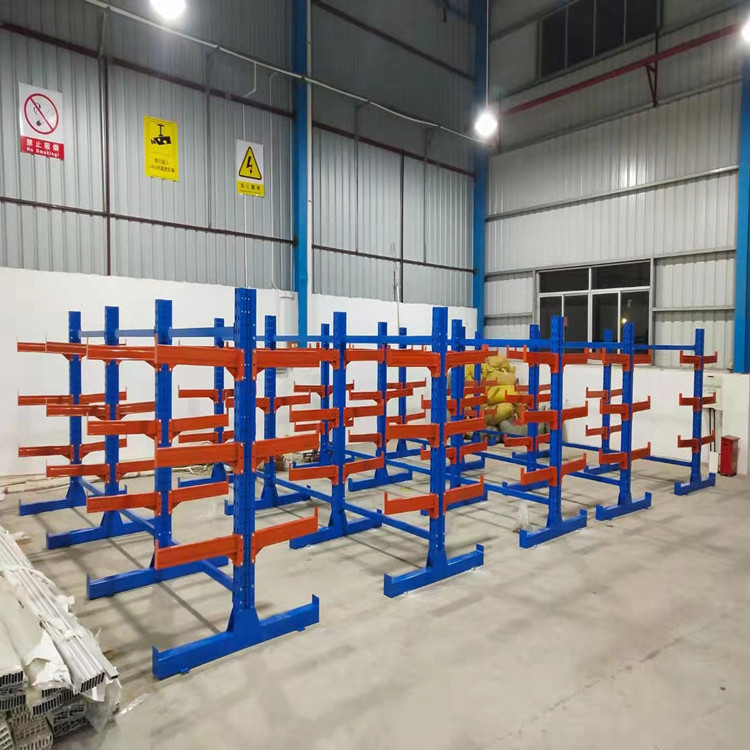 Long Arms Metallic Double Side Cantilever Beam Racking System Heavy Duty Warehouse Industrial Storage Rack