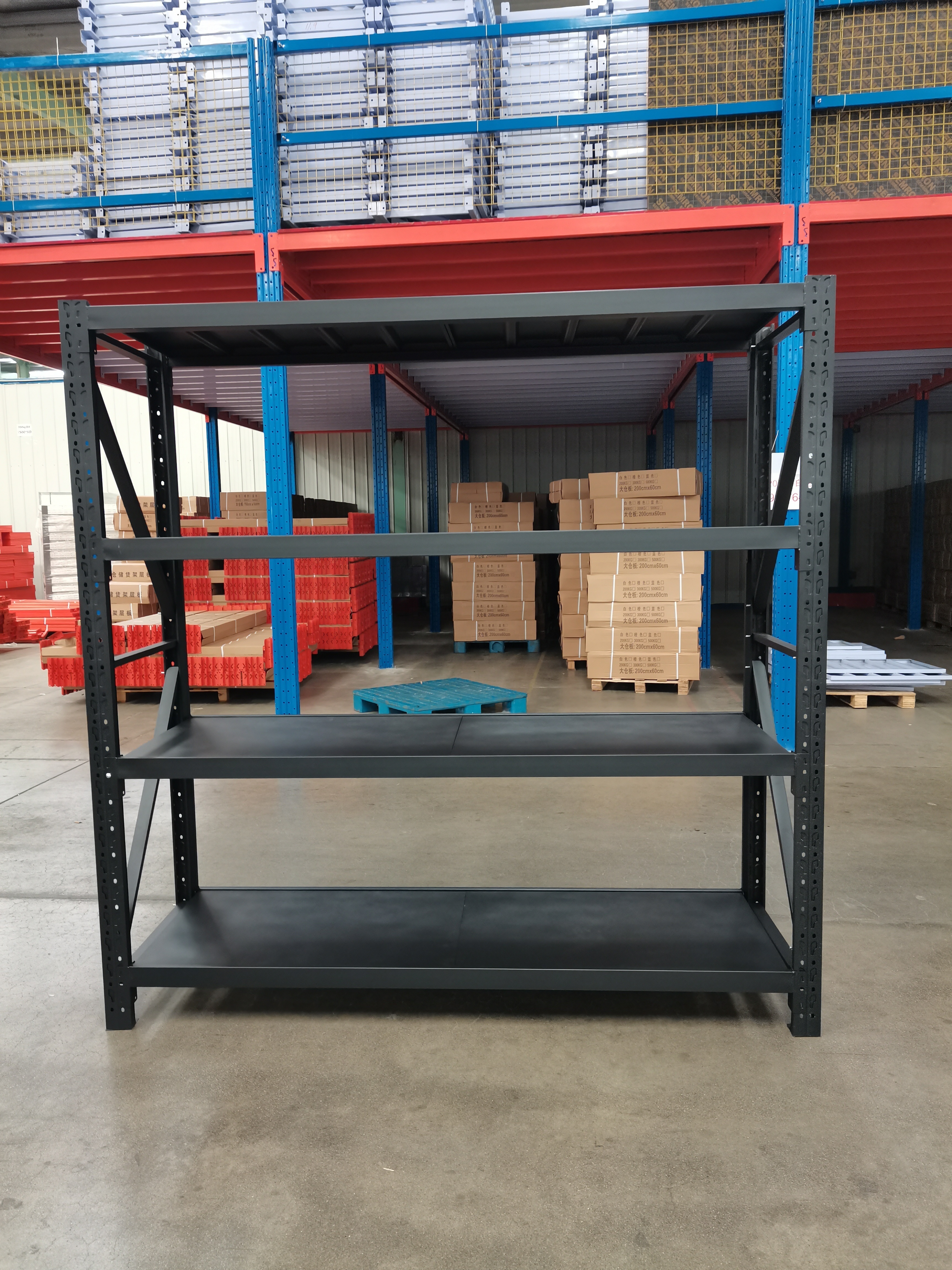 Customization Steel Shelving Medium Duty Boltless Warehouse Steel Storage Rack Longspan Display Steel Shelving