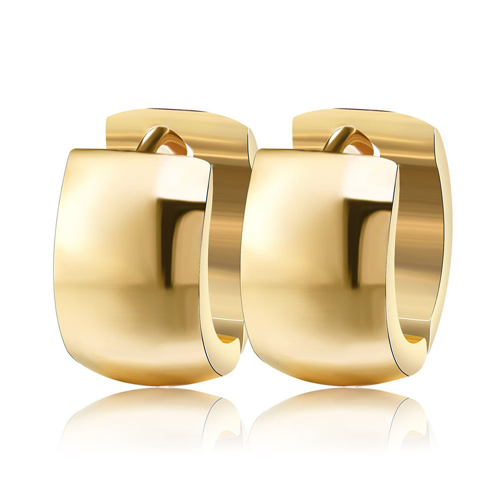 Fashion gold silver earrings hoops stainless steel for women wholesale N2205294