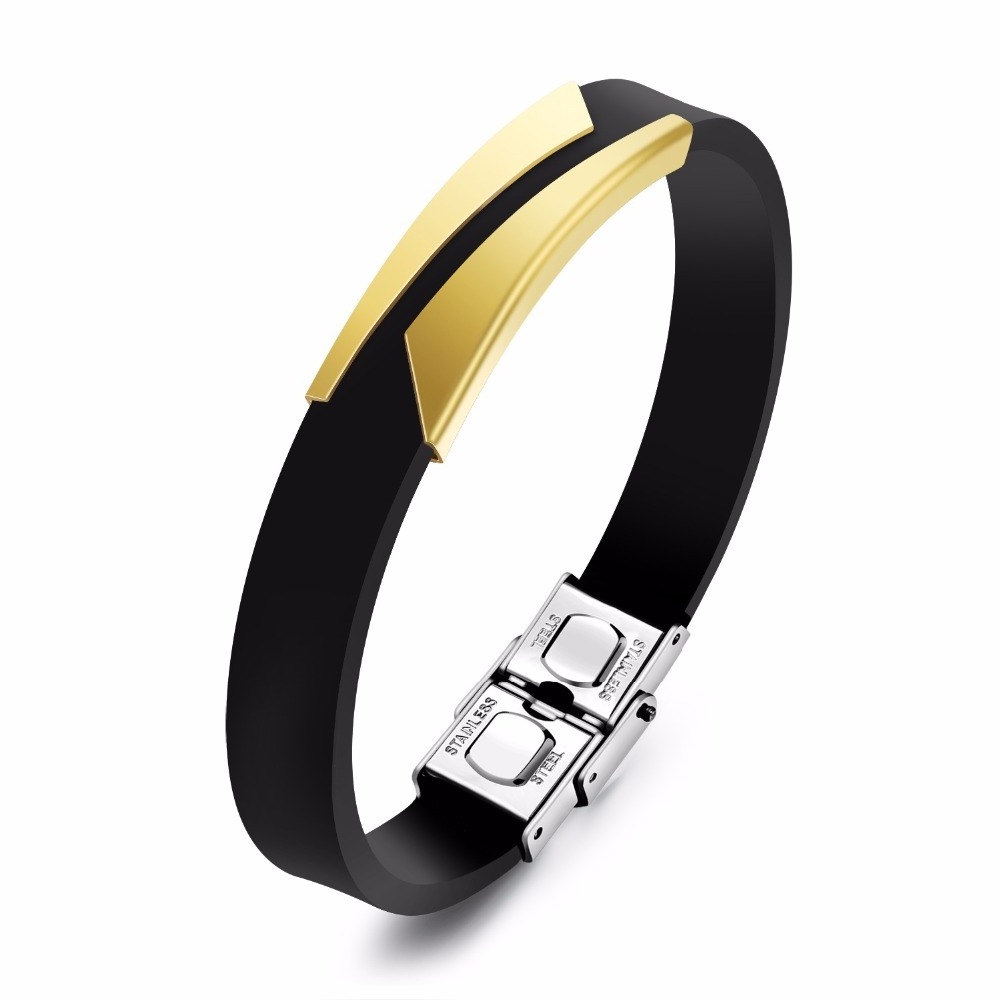 Fashion stainless steel bracelets silicone bracelet clasp wholesales NS802131