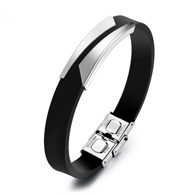 Fashion stainless steel bracelets silicone bracelet clasp wholesales NS802131