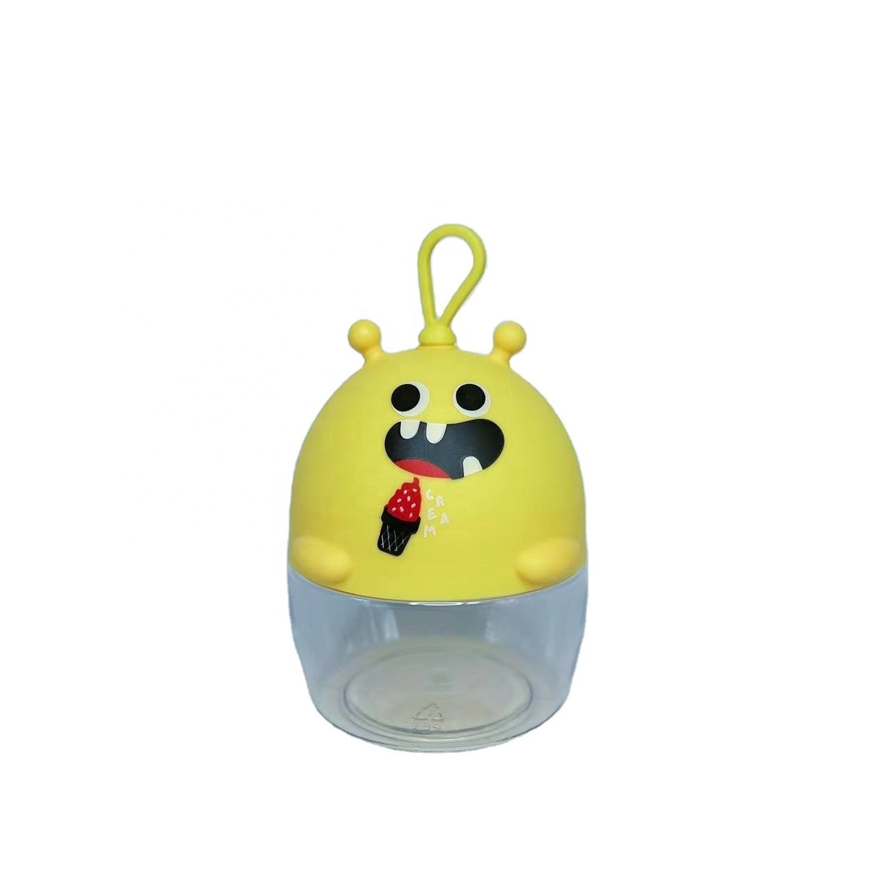 Direct factory cheap price storage jar with little monster cap packaging snacks candy toy kids manufacturer