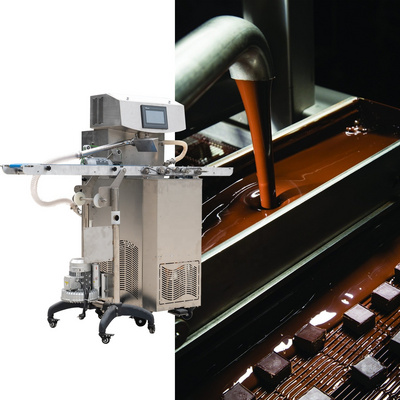 Manufacture 25/60/100L chocolate enrobing molding automatic chocolate tempering machine