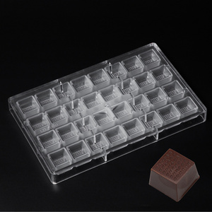 Unique Customized Polycarbonate Chocolate Mold Good Price Plastic Cookies Candy Chocolate Molds