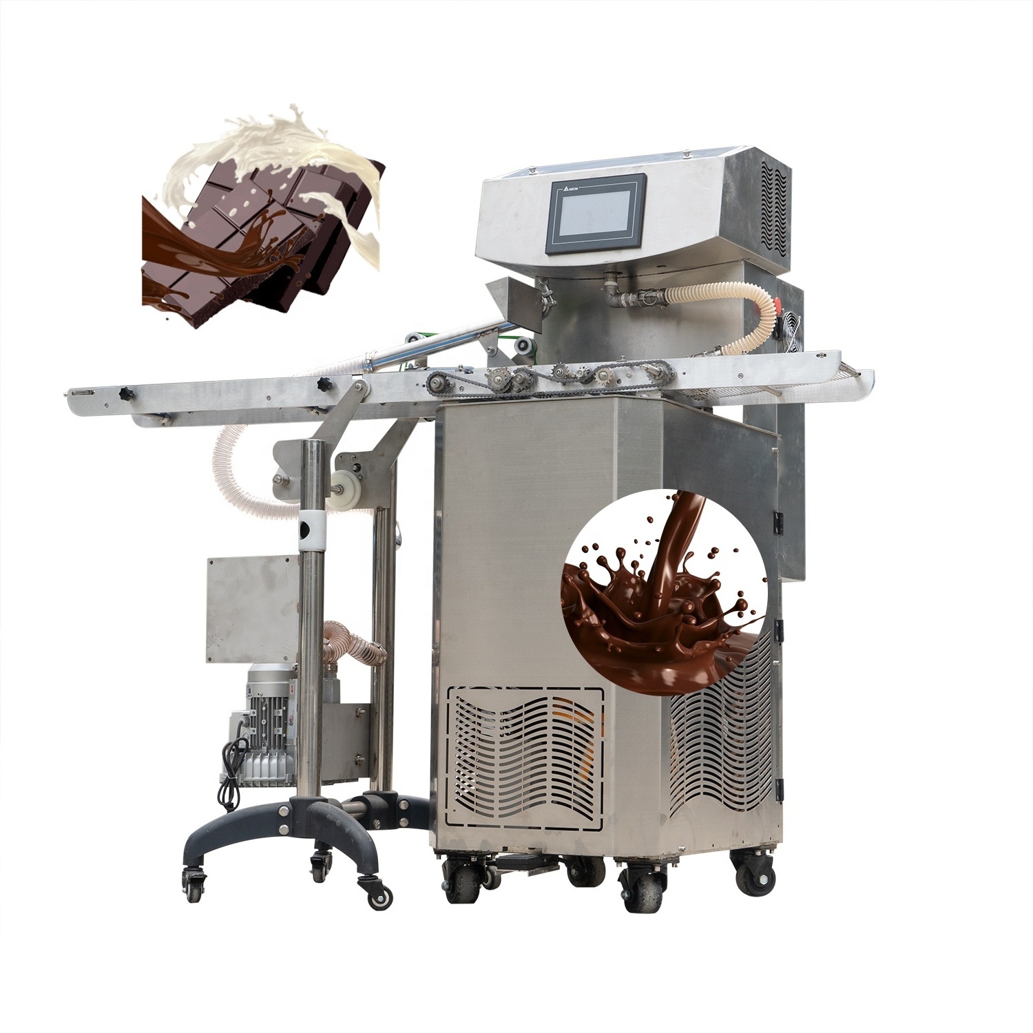 LST chocolate tempering machine chocolate covering machine coating machine chocolate