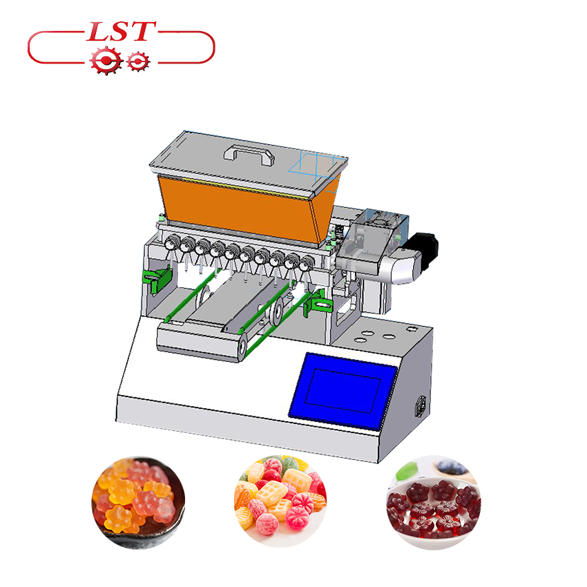 LST automatic mini gummy bear candy making machine Small fill chocolate bar pectin Gummy machine