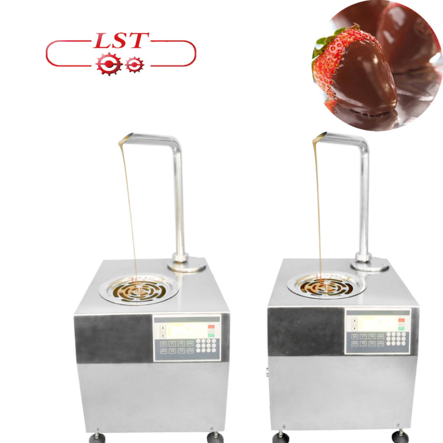 LST hot sale 5.5L mini chocolate melting machine hot chocolate dispenser machine for sale strawberry coating machine