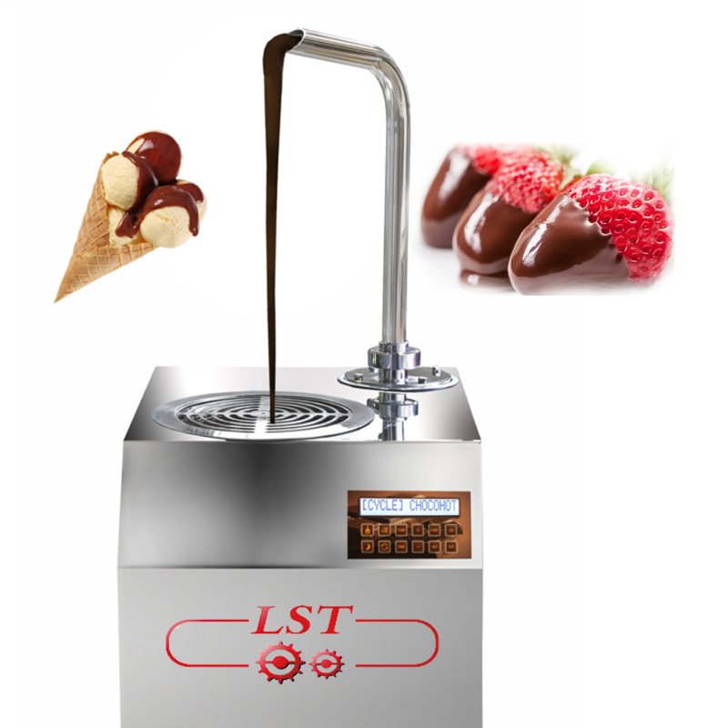 LST hot sale 5.5L mini chocolate melting machine hot chocolate dispenser machine for sale strawberry coating machine