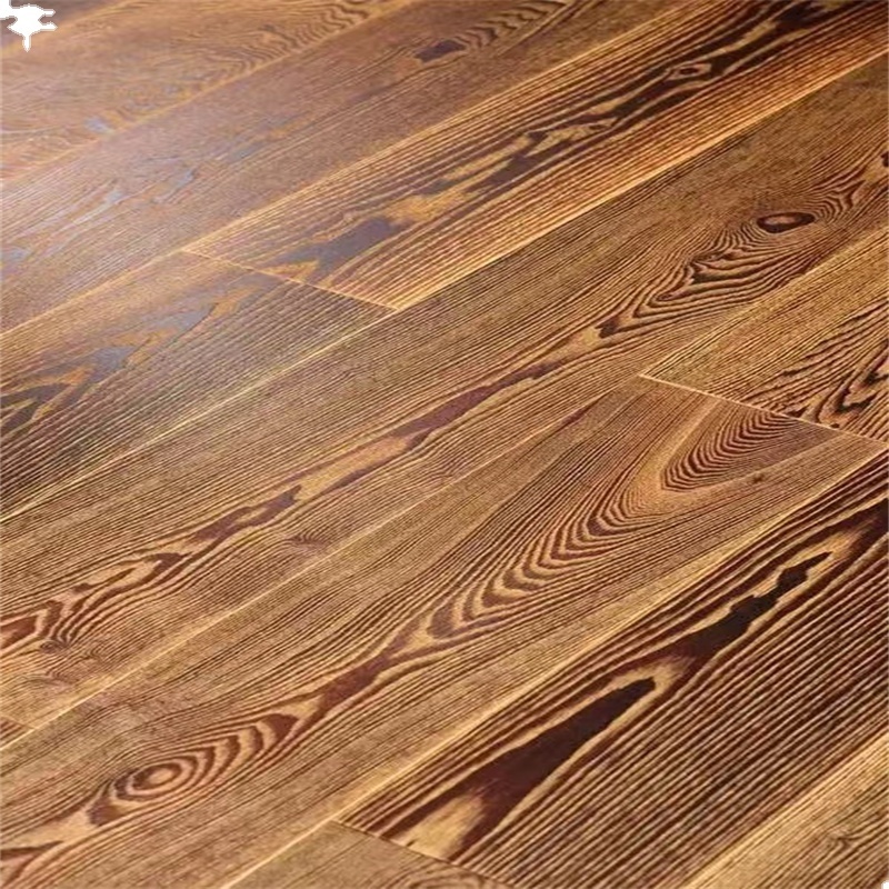 2023 Good Quality  UV Coating White-washed Finished Russian Ash  Hardwood & Solid  Wood flooring