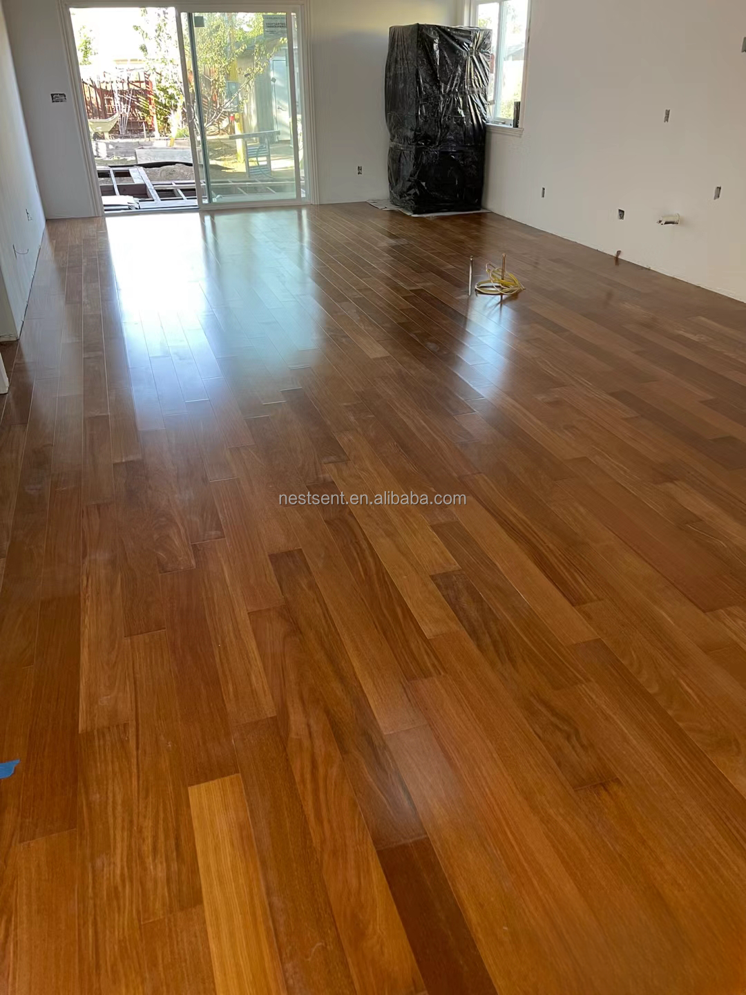 2023 The Best Quality UV Coating Matte Finished Indonesian Teak Hardwood & Waterproof Solid Wood flooring