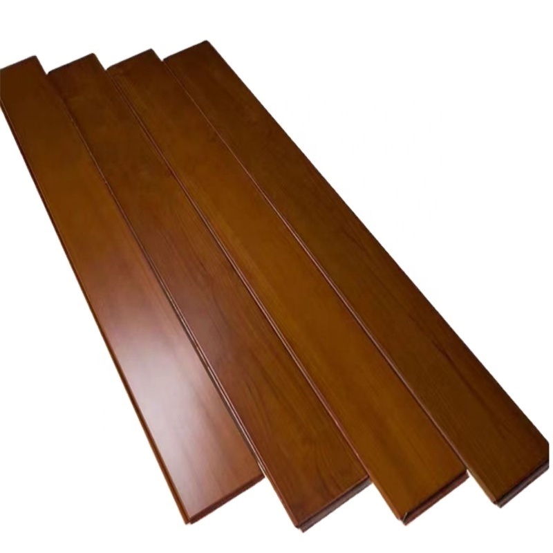 The King of Wood Board UV Coating Smooth Finished Burma Teak Stable Hardwood & Waterproof Solid Wood flooring