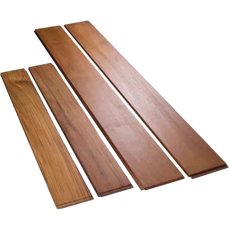 The King of Wood Board UV Coating Smooth Finished Burma Teak Stable Hardwood & Waterproof Solid Wood flooring