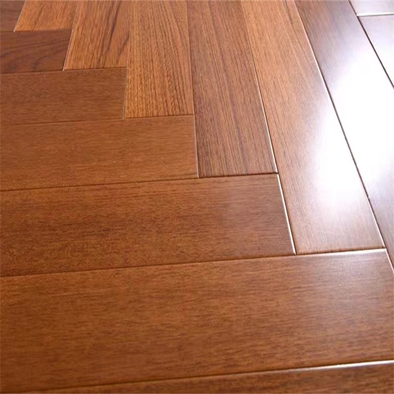 Super Waterproof Wood Tiles UV Coating Natural Finished Burma Teak Parquet Herringbone Hardwood & Solid  Wood flooring