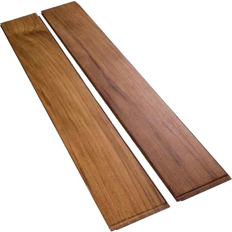 The King of Wood Board UV Coating Smooth Finished Burma Teak Stable Hardwood & Waterproof Solid Wood flooring